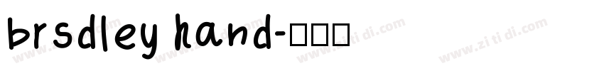 brsdley hand字体转换